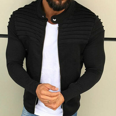 

Mens Winter Casual Slim Jacket Warm Winter Baseball Coat Outwear Outfits