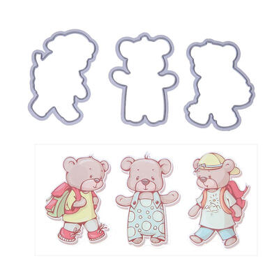 

Bear Silicone StampMetal Cutting Dies Stencil Frame Scrapbook Album Decor