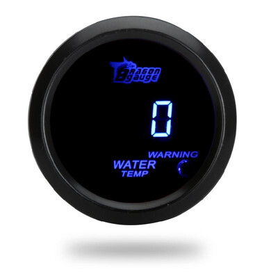 

Digital Water Temperature Meter Gauge with Sensor for Auto Car 52mm 2in LCD 40120Celsius Degree Warning Light Black