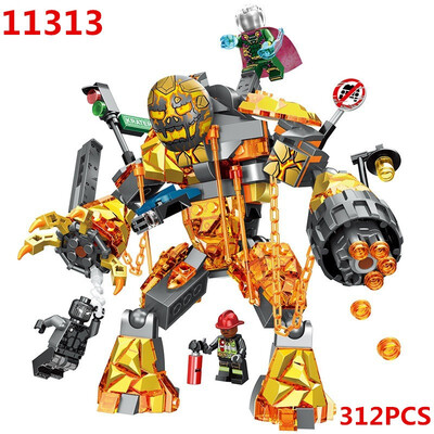 

76128 Spiderman Molten Man Battle Model Building Blocks Bricks Kids Girl Boys DIY Birthday Christmas Gifts Car Funny Toy 11313