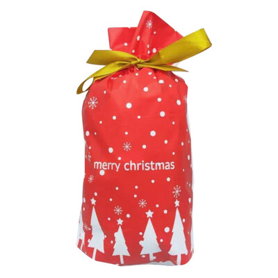 

50 PCS Christmas Candy Bags Pocket Sweet Candy Biscuit Christmas Gift Bag Santa Gift Bag Decorations