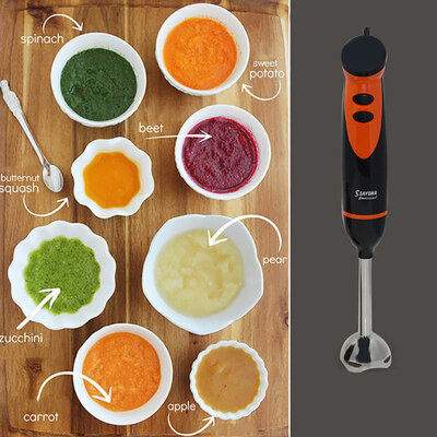 

300W Electric Hand Blender Kitchen Food Processor Whisk Milkshake Juicer Mixer