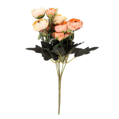 

9 Peonies European Silk Rose Artificial Flower Shooting Prop Table Ornament