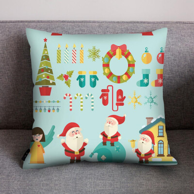 

Tailored Print Pillow Case Polyester Sofa Car Cushion Cover Home Decor