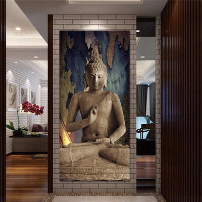 

Brown Religion Buddha Painting on canvas art home deco wall art picture living room No Frame 30x60cm12x24