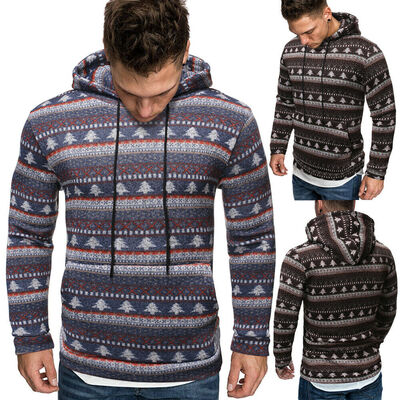 

Mens Warm Hoodie Hooded Sweatshirt Coat Jacket Outwear Jumper Winter Sweater
