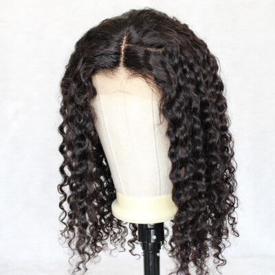 

lace front wig curly 180