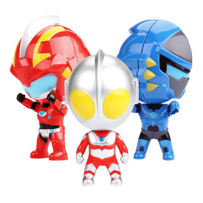 

Yimi Childrens Toy Boy Altman Rise Q Edition Doll Mech Transformer Doll Capsule Transformer 3 Pack