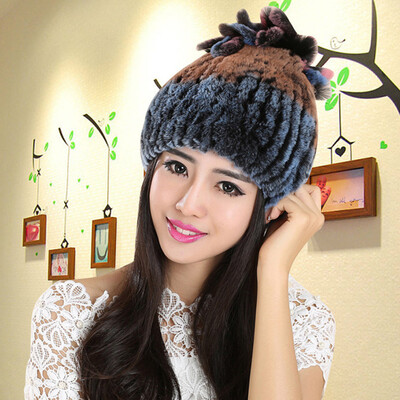 

Tailored Elegant Warmth Colorful Women Hats Handmade Warm Caps Female Headgear