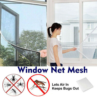 

Fashion Mesh Window Magic Curtain Snap Fly Bug Insect Mosquito Screen Net White