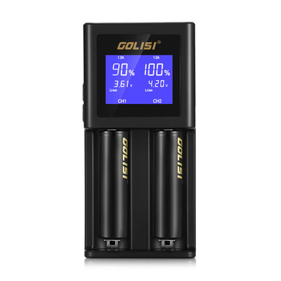 

GOLISI S2 Smart Battery Charger LCD Screen Rechargeable Lithium-ion NiMH NiCd