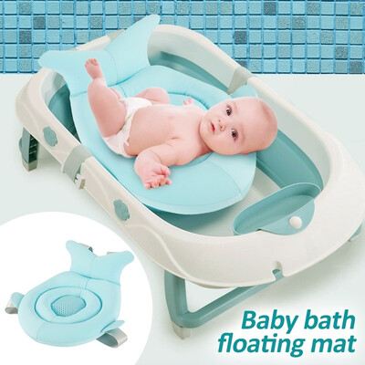 

Anti-skid Baby Bathing Mat Children Bath Net Bed Breathable Soft Bath Pad newborn safety bathroom bracket