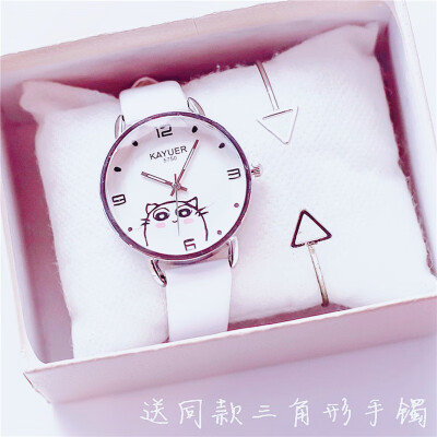 

Ins small fresh hundred make watch female Korean version simple original Sufeng ulzzang lovely junior high school student soft sis