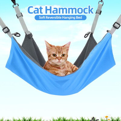 

Cat Hammock Soft Reversible Hanging Bed Waterproof Nylon Hammock Mat for Kitten Cats Pets