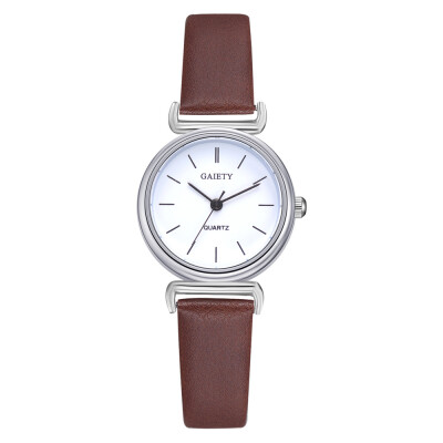 

Womens watch GAIETY brand quality PU leather retro womens quartz watch belt watch