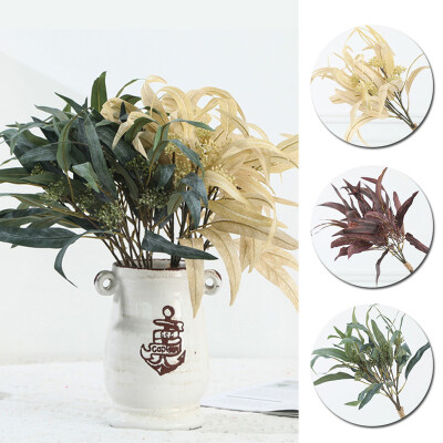 

Artificial Faux Silk Eucalyptus Plant Leaves Bunch Fake Plant Home Party Decor
