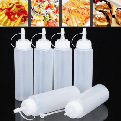 

Picnic Bottle BBQ Condiments Squeeze Plastic Sauce Ketchup Mayonnaise Mustard