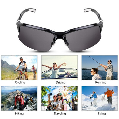 

Sports Eyewear Bike Cycling Glasses Sports Sunglasses UV Polarized Lens for Fishing Golfing Driving Running Eyewear Polarized Glas