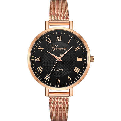 

GENEVA Fashion Female Watch Women Luxury Quartz Watch Stainless Steel Dress Watches Gifts For Women Clocks Reloj Mujer