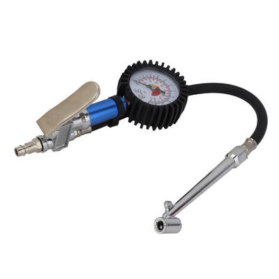 

Greensen 12 Bar Self-clamping Tire Inflator with Air Pressure Gauge&Quick Air Connector​