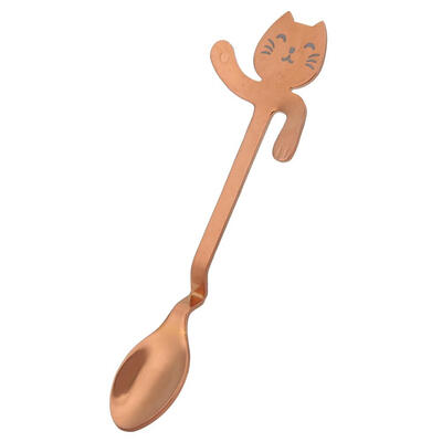 

Stainless Steel Cute Cat Spoon Creative Hanging Coffee Milk Stirring Spoons