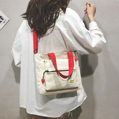 

Ins hundred canvas bags female slanted Bucson Department Little fresh Summer College students have a single shoulder&day canva