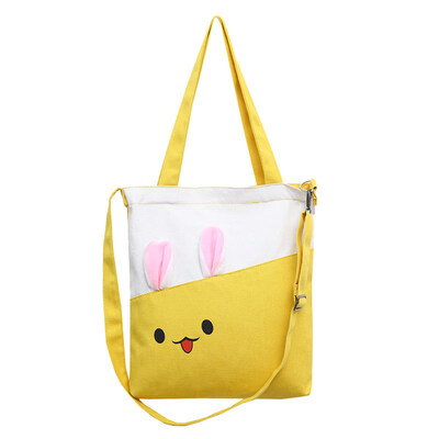 

Women Emotion Rabbit Ear Crossbody Shoulder Tote Handbag School Student Pouch