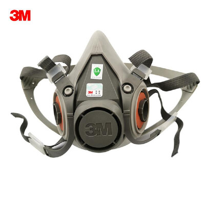 

3M 6200 Half Face Gas Mask Respirator Organic Gas Protection Dust-proof Mask Anti Haze Painting Spraying