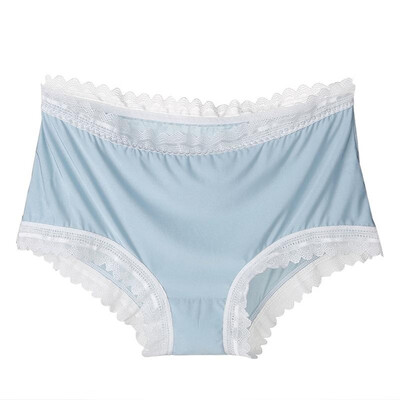

Women Lace Panties Briefs Scalloped Breathable Smooth Thin Underwear Ladies Shorts Intimates Lingerie