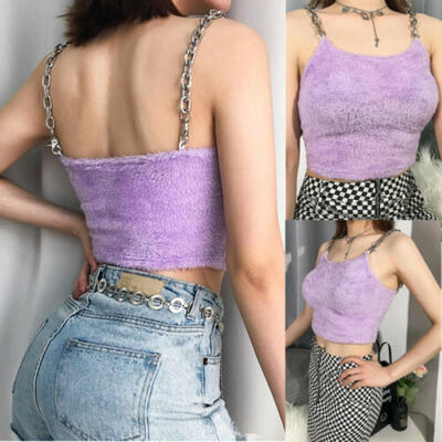

Sexy Women Fashion Summer Casual Tank Tops Vest Blouse Sleeveless Crop Shirt -L
