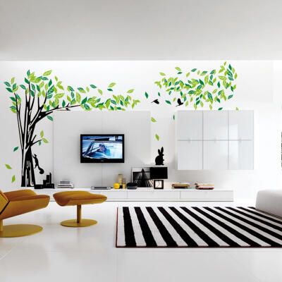 

Large Green Tree Vinyl Removable DIY Room Home Decor Wall Stickers Decal