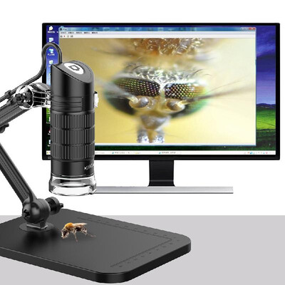 

Portable USB20 Digital Microscope 1000X Electronic Endoscope 8 LED 2 Million Pixels Practic Magnifier Microscope Camera Black