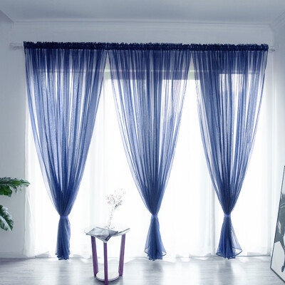 

Gobestart Leaves Sheer Curtain Tulle Window Treatment Voile Drape Valance 1 Panel Fabric