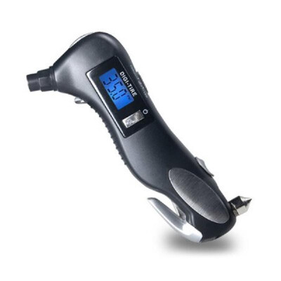 

Digital Tire Pressure Gauge Digital Tire Inflator Tire Tester Meter Seatbelt Cutter Emergency Hammer Flashlight