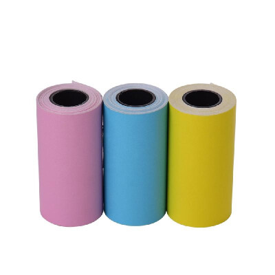 

Printable Color Sticker Paper Roll Direct Thermal Paper with Self-adhesive 5730mm217118in for PeriPage A6 Pocket Thermal Pri