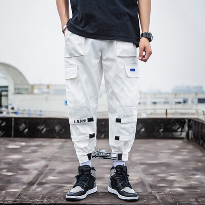 

Gobestart Mens Summer New Style Fashion Overalls Casual Pure Colour Comfortable Trousers