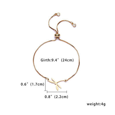 

Hot Sale Fashion Women Jewelry Cross Owl Dragonfly Animal Pendant Stainless Steel Bracelet Female Bead Chain Charm Bracelet