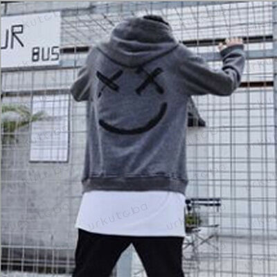 

Mens Long Sleeve Hoodie Sweatshirt Sweater Hooded Jumper Coat Pullover Tops