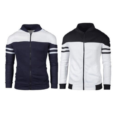 

New Men´s Winter Slim Hoodies Warm Zipper Jacket Hooded Sweatshirts Coat Outwear