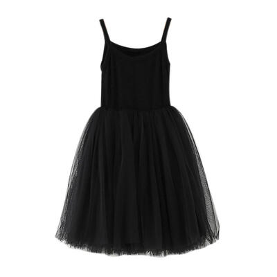 

Baby Girls Mesh Sling Sleeveless Dress Solid Color Kids Tutu Princess Dress