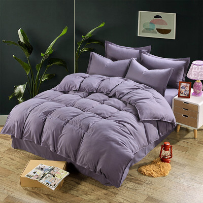 

1pcs Comfort Solid Color Bedding Cover Plain Duvet Cover Quilt Cover Twin Full & King Size