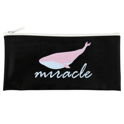 

4 Styles Students Pencil Bag Cute Cartoon Ocean Whale Series Pencil Case For Student Stationery Gifts