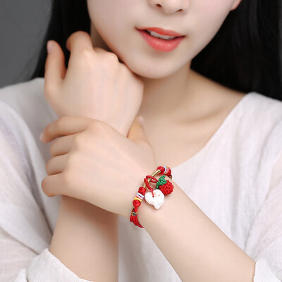 

Transit red rope bracelet childrens birth year jewelry