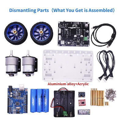 

Upgraded Smart Robot Balance Vehicle with Mega InstaBots V4 Kit Android APP BT Control for Arduino Programmable Robot Learn Coding