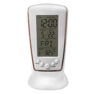 

Modern Date Time Music Temperature Digital Display Desktop Alarm Clocks
