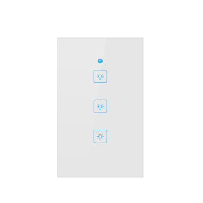 

〖Follure〗US Smart WiFi Three Way Button Switch For Amazon AlexaGoogle Home App Control