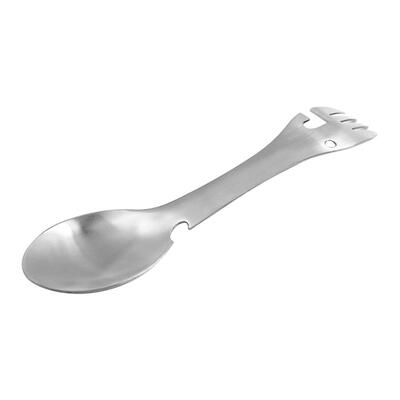 

5in1 Multifunctional camping equipment Cookware Spoon Fork Bottle Opener