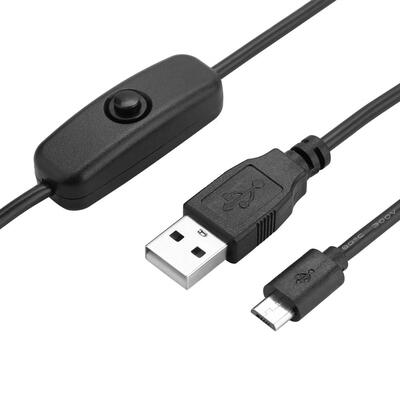 

Greensen Micro USB Power Charging Cable with ON OFF Switch for Raspberry Pi 3 2 B B A
