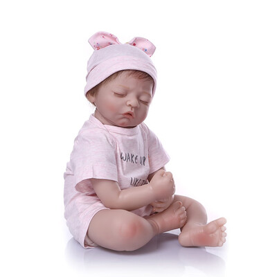 

Ktaxon 20" Handmade Lifelike Baby Silicone Vinyl Girl Reborn Toddler Newborn Dolls