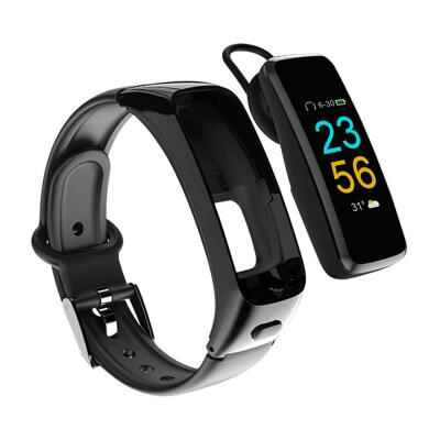 

DMDG Color Screen Smart Bracelet Step Counter Blood Pressure Heart Rate Monitoring Bluetooth Headset 2 in1 Answering Phone